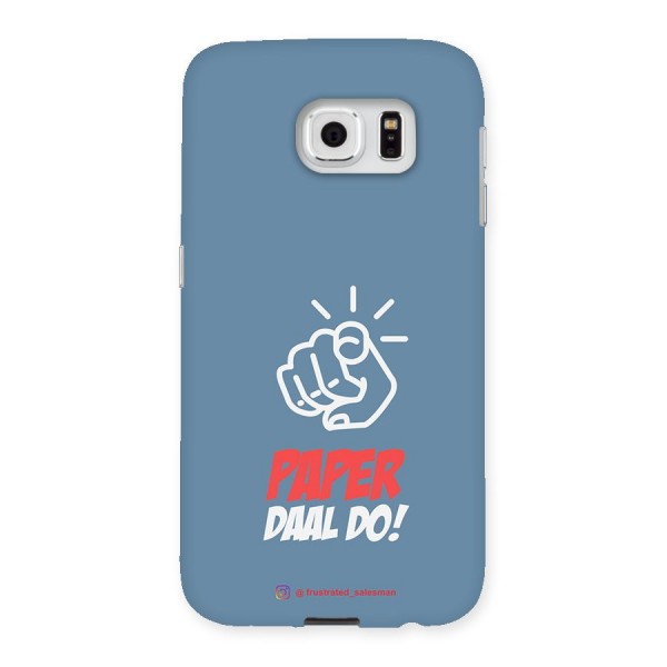 Paper Daal Do SteelBlue Back Case for Samsung Galaxy S6