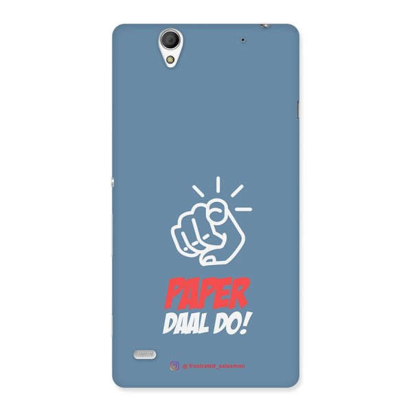 Paper Daal Do SteelBlue Back Case for Sony Xperia C4