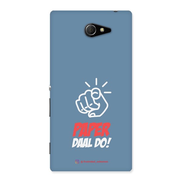 Paper Daal Do SteelBlue Back Case for Sony Xperia M2