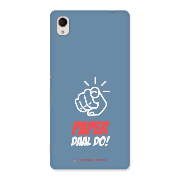 Paper Daal Do SteelBlue Back Case for Sony Xperia M4