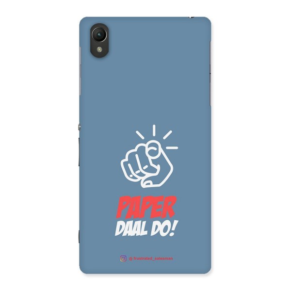 Paper Daal Do SteelBlue Back Case for Sony Xperia Z2