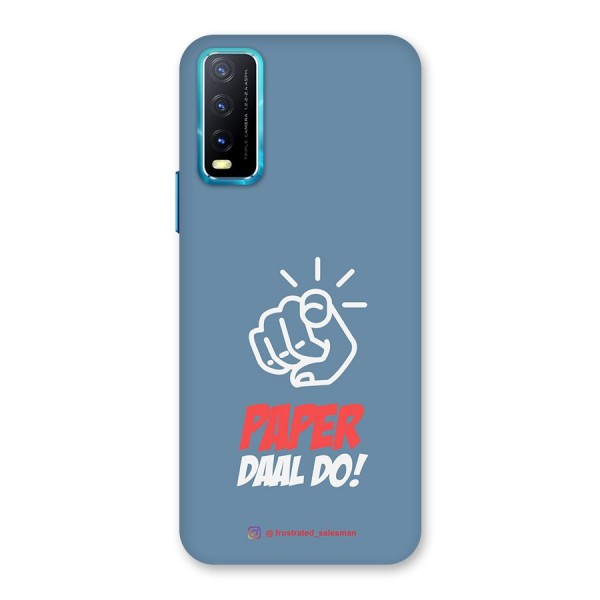 Paper Daal Do SteelBlue Back Case for Vivo Y12s