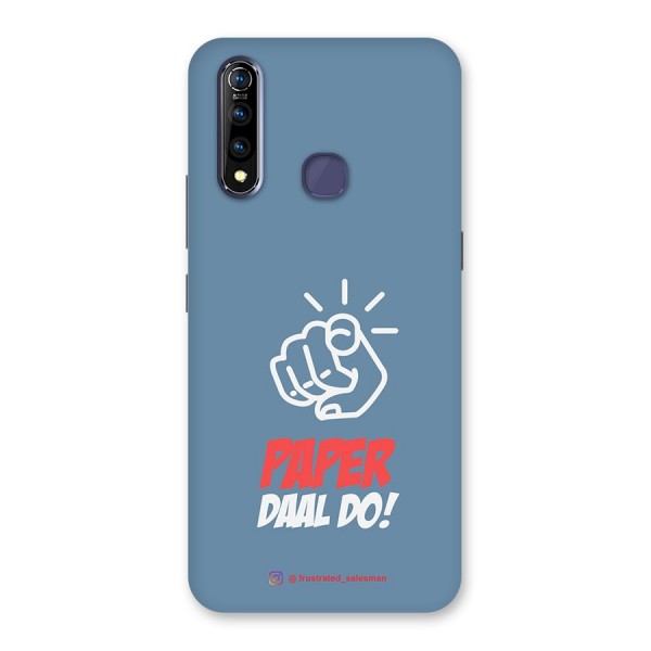 Paper Daal Do SteelBlue Back Case for Vivo Z1 Pro