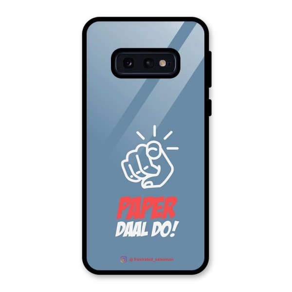 Paper Daal Do SteelBlue Glass Back Case for Galaxy S10e