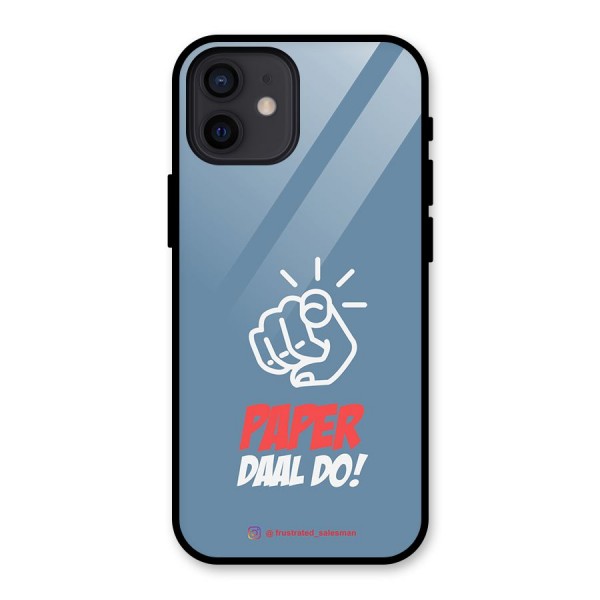 Paper Daal Do SteelBlue Glass Back Case for iPhone 12