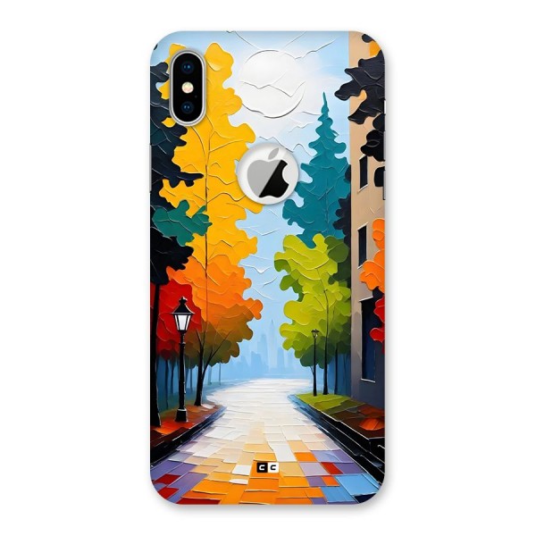 Paper Street Back Case for iPhone XS Logo Cut