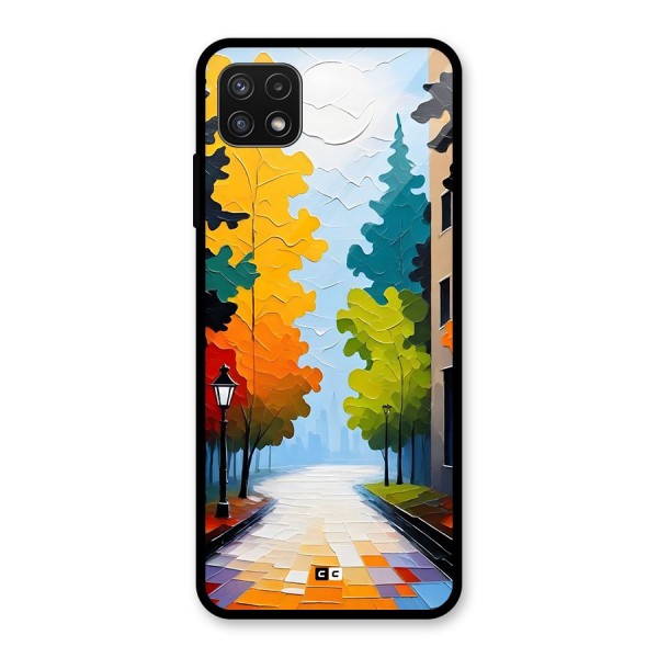 Paper Street Glass Back Case for Galaxy A22 5G