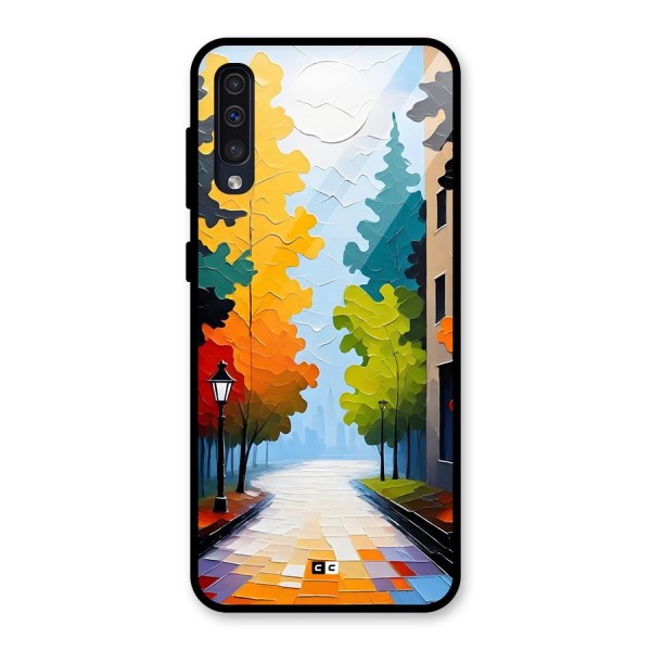 Paper Street Glass Back Case for Galaxy A50s