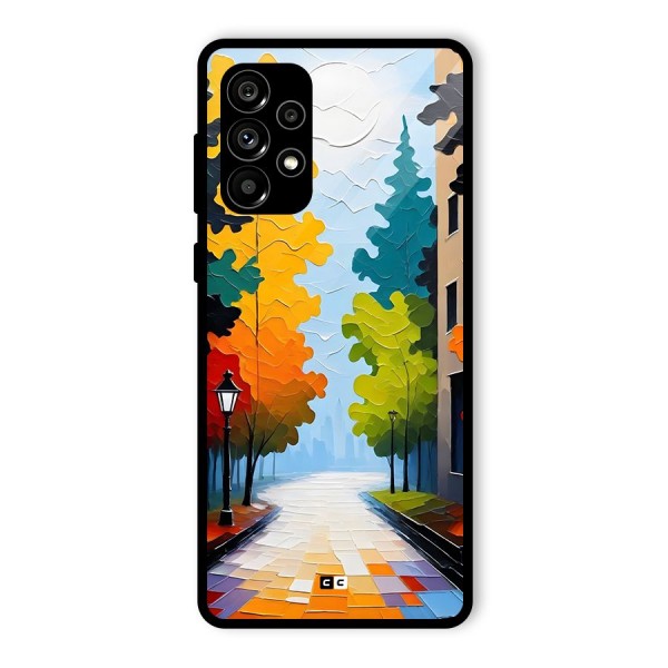 Paper Street Glass Back Case for Galaxy A73 5G