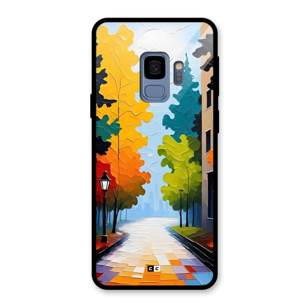 Paper Street Glass Back Case for Galaxy S9