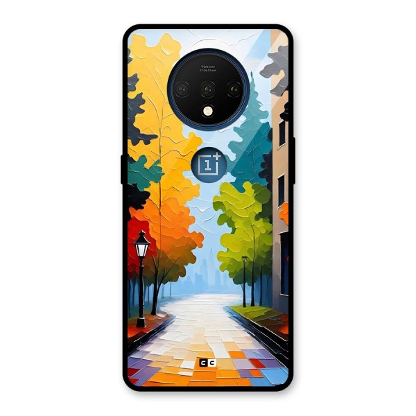 Paper Street Glass Back Case for OnePlus 7T