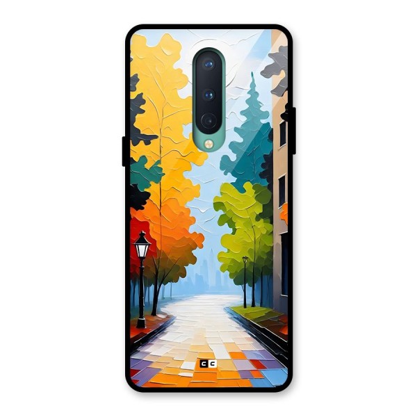 Paper Street Glass Back Case for OnePlus 8