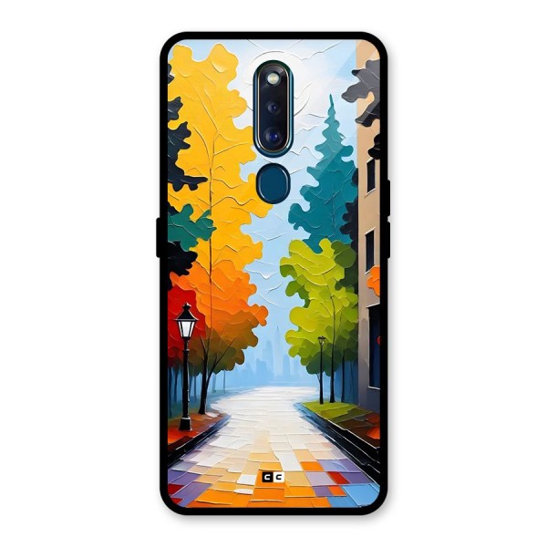 Paper Street Glass Back Case for Oppo F11 Pro