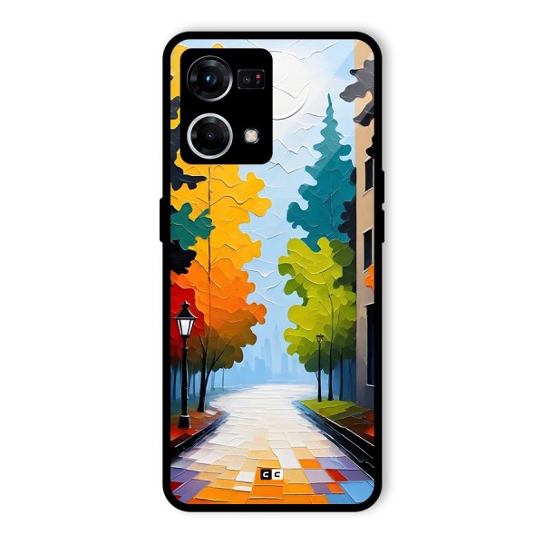 Paper Street Glass Back Case for Oppo F21 Pro 5G