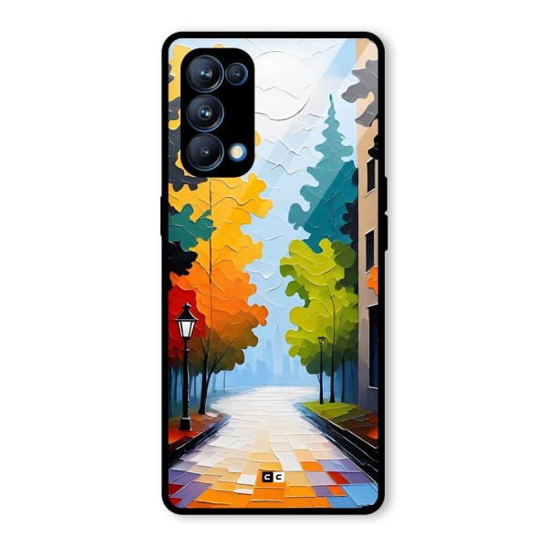 Paper Street Glass Back Case for Oppo Reno5 Pro 5G