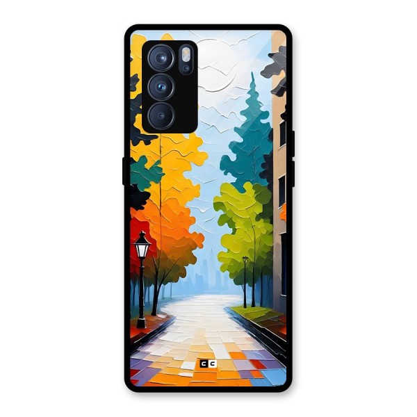 Paper Street Glass Back Case for Oppo Reno6 Pro 5G