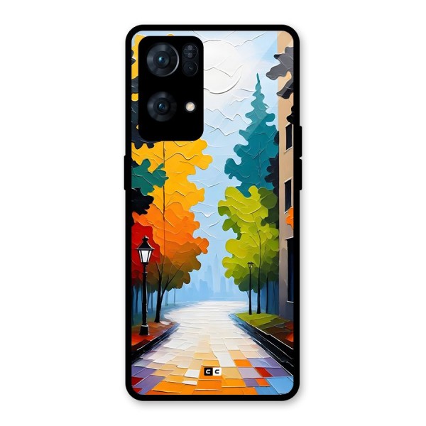 Paper Street Glass Back Case for Oppo Reno7 Pro 5G