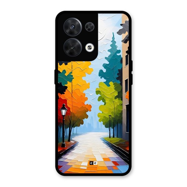 Paper Street Glass Back Case for Oppo Reno8 5G