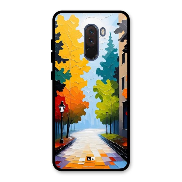 Paper Street Glass Back Case for Poco F1