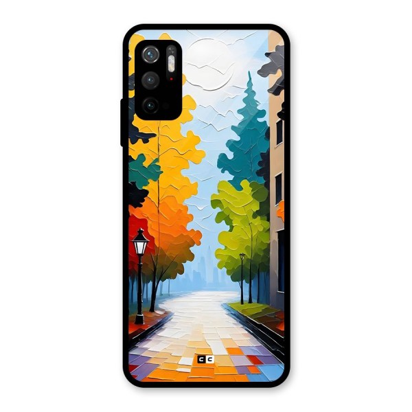 Paper Street Glass Back Case for Poco M3 Pro 5G