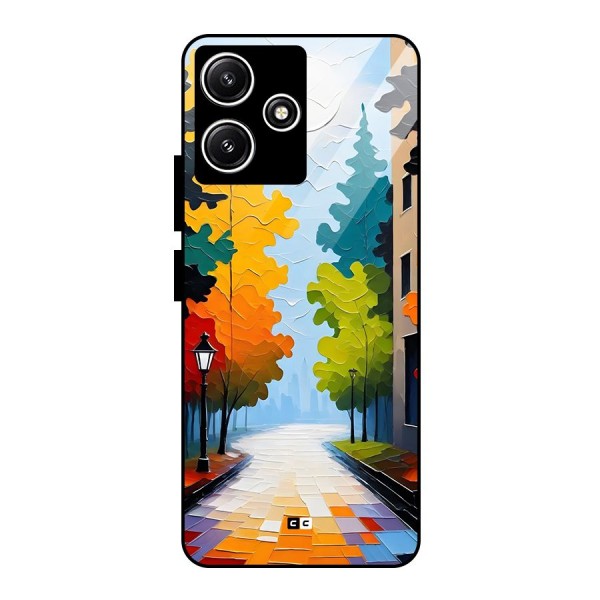 Paper Street Glass Back Case for Poco M6 Pro