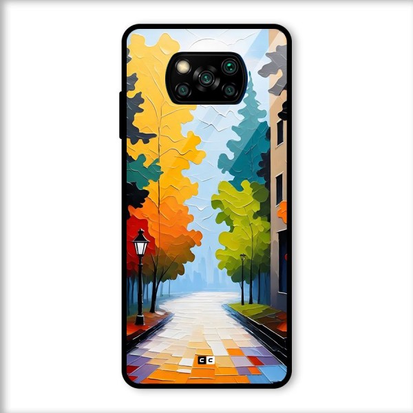 Paper Street Glass Back Case for Poco X3