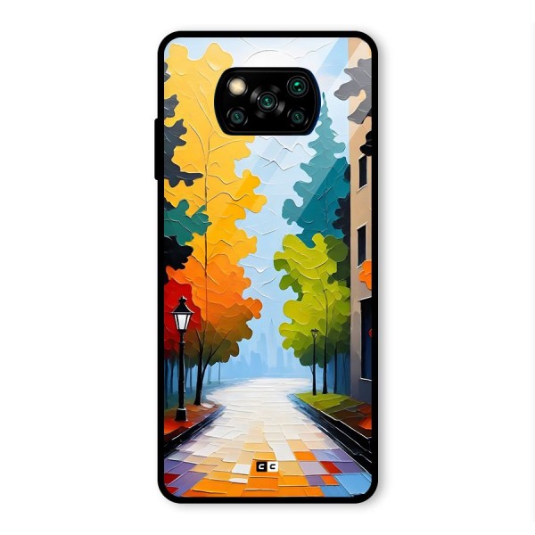 Paper Street Glass Back Case for Poco X3 Pro