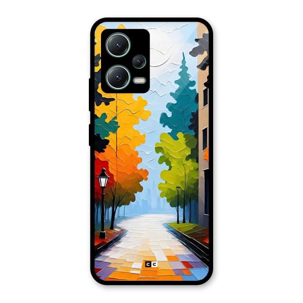 Paper Street Glass Back Case for Poco X5