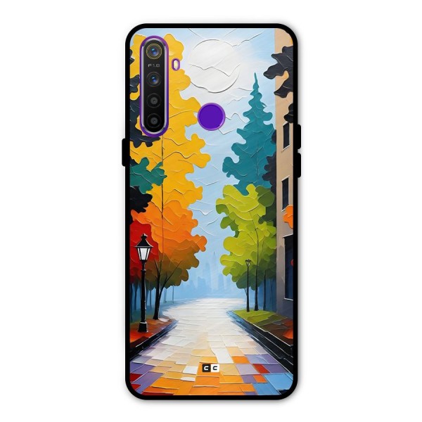 Paper Street Glass Back Case for Realme 5s