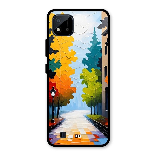 Paper Street Glass Back Case for Realme C11 2021