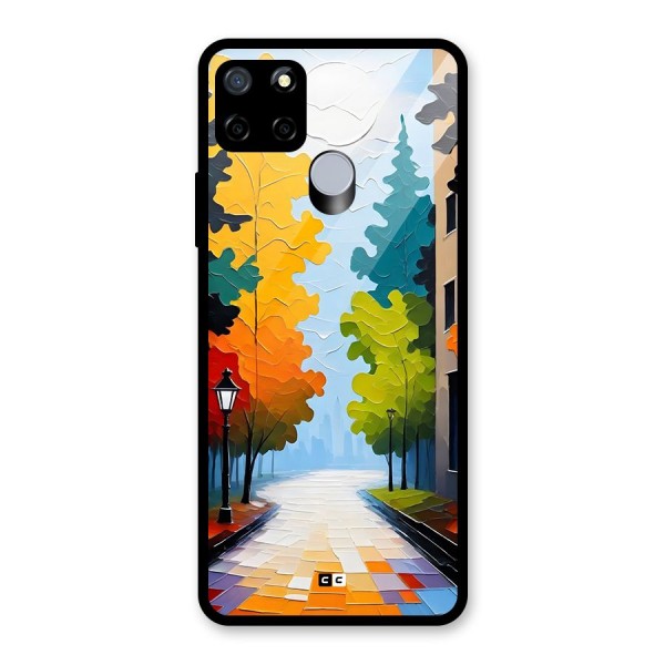 Paper Street Glass Back Case for Realme C15