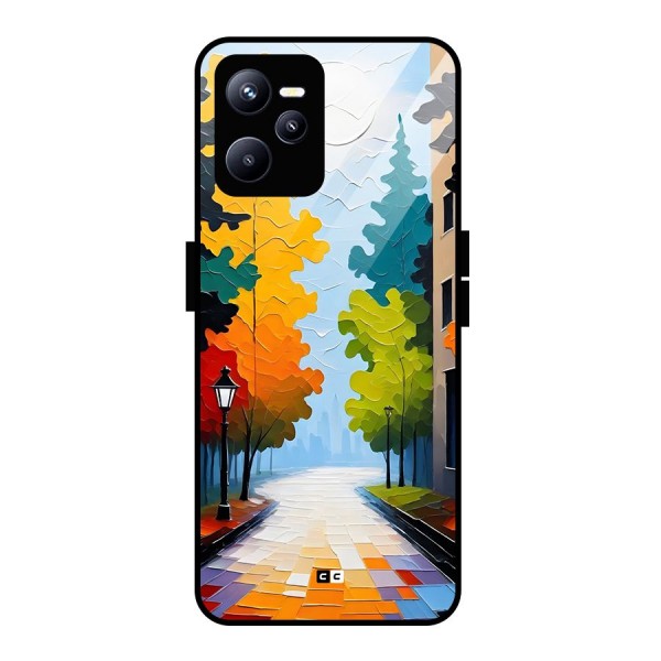 Paper Street Glass Back Case for Realme C35