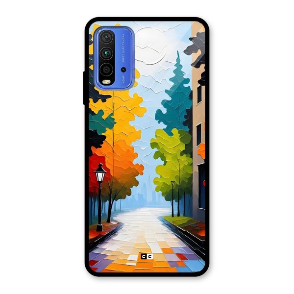 Paper Street Glass Back Case for Redmi 9 Power