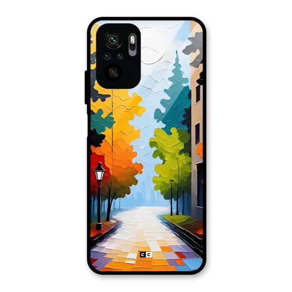 Paper Street Glass Back Case for Redmi Note 10