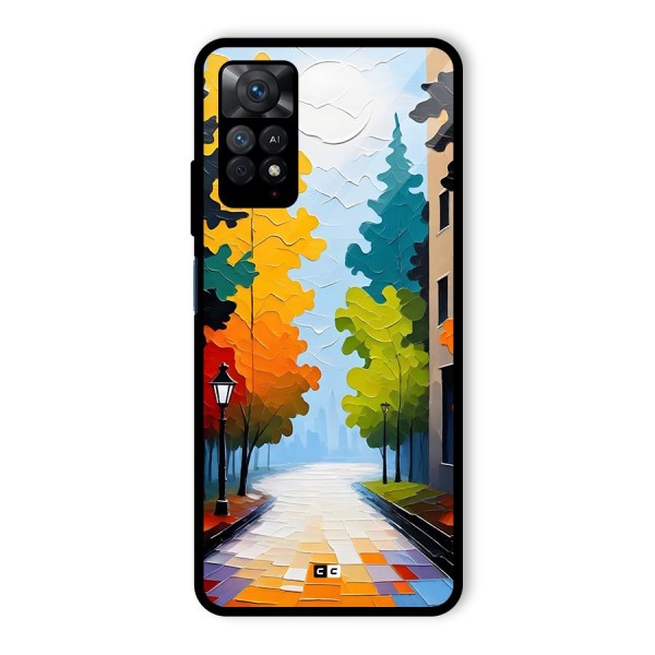 Paper Street Glass Back Case for Redmi Note 11 Pro