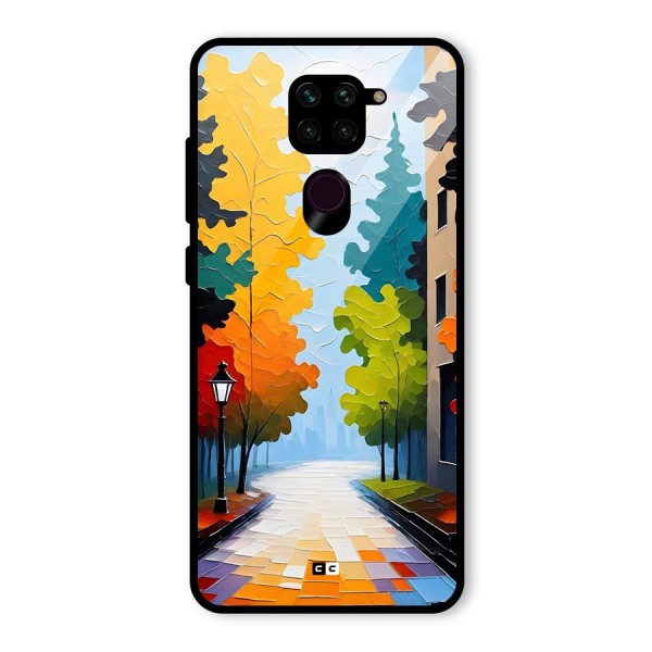 Paper Street Glass Back Case for Redmi Note 9