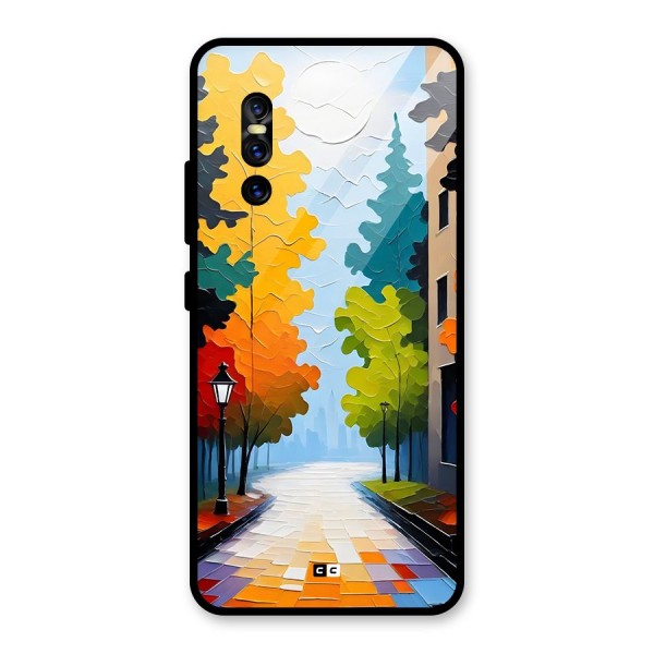 Paper Street Glass Back Case for Vivo V15 Pro