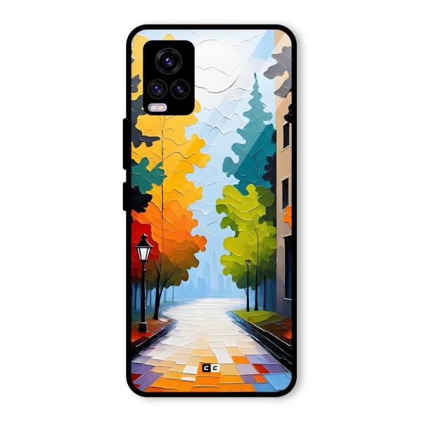 Paper Street Glass Back Case for Vivo V20