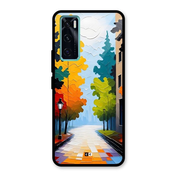 Paper Street Glass Back Case for Vivo V20 SE