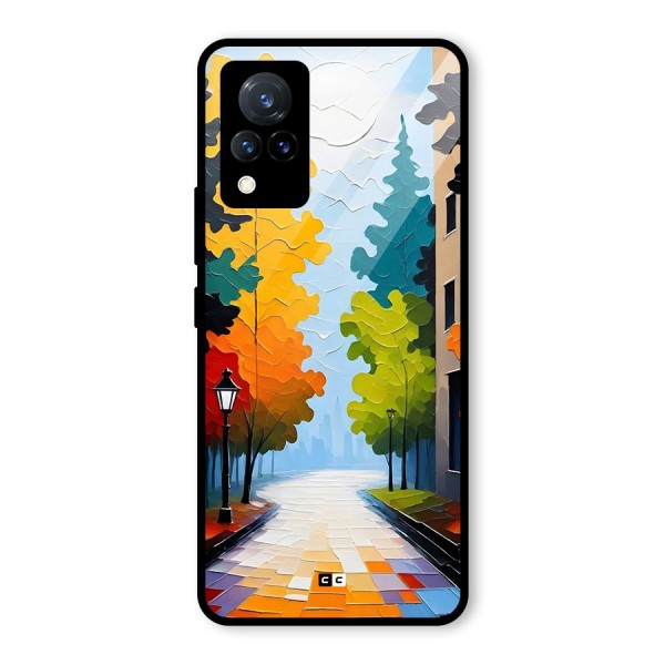 Paper Street Glass Back Case for Vivo V21 5G