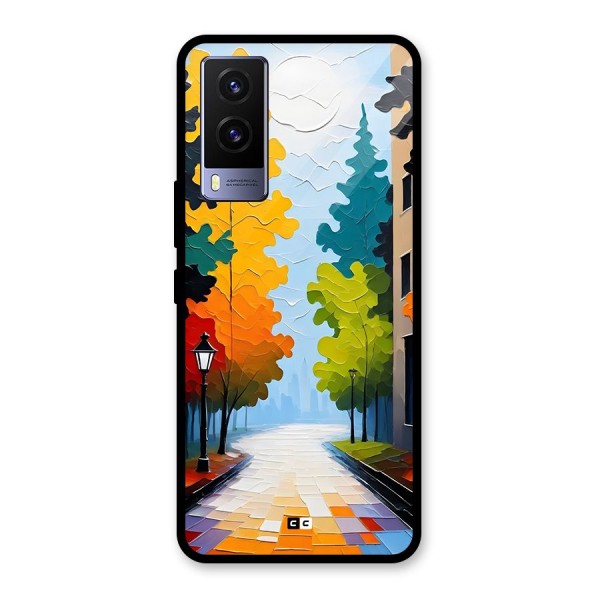 Paper Street Glass Back Case for Vivo V21e 5G