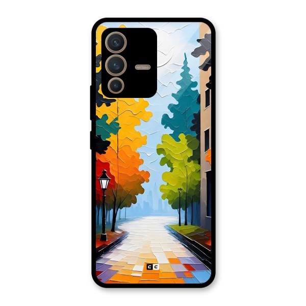 Paper Street Glass Back Case for Vivo V23 5G