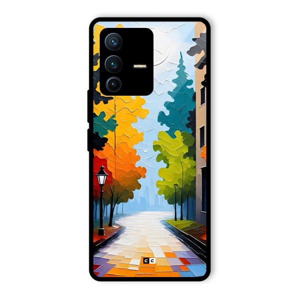 Paper Street Glass Back Case for Vivo V23 Pro