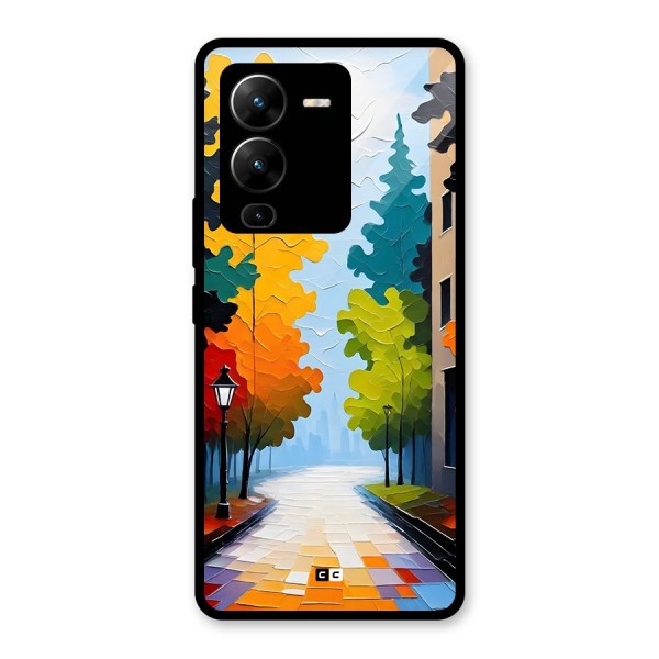 Paper Street Glass Back Case for Vivo V25 Pro