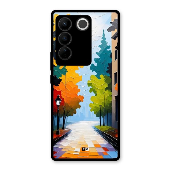 Paper Street Glass Back Case for Vivo V27 Pro