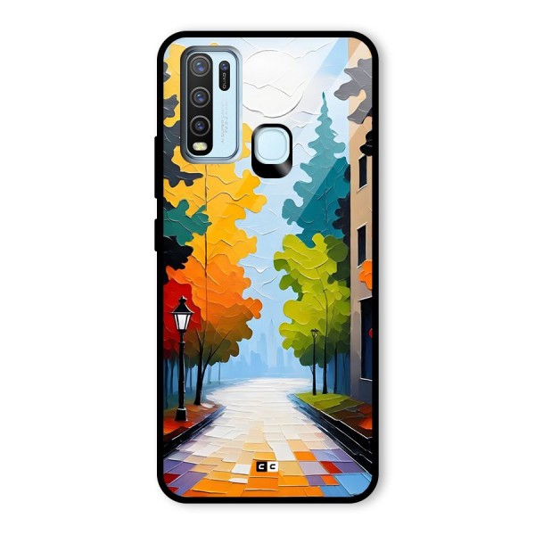 Paper Street Glass Back Case for Vivo Y30