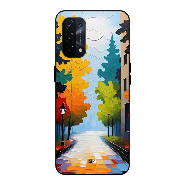 Paper Street Metal Back Case for Oppo A74 5G