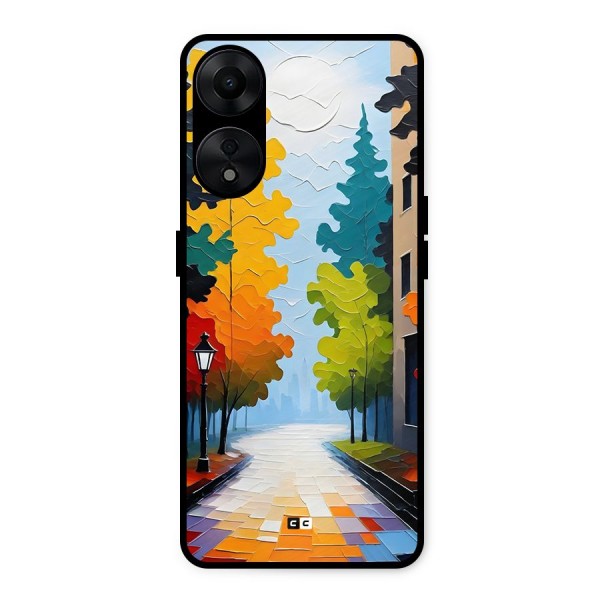 Paper Street Metal Back Case for Oppo A78 5G