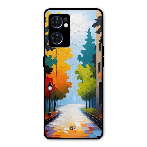 Paper Street Metal Back Case for Oppo Reno7 5G