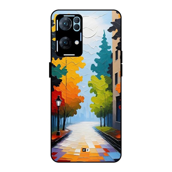 Paper Street Metal Back Case for Oppo Reno7 Pro 5G